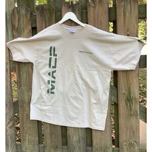 MACP Instructor T Shirt XL Tan Green Army Combatives Grappling Gildan NWOT